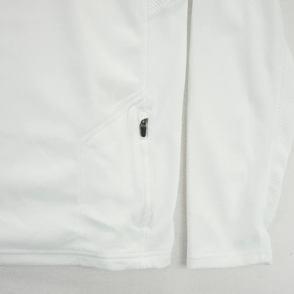 Nike Alabama Crimson Tide Dri-FIT 1/4 Zip Training Pullover White Mens Medium